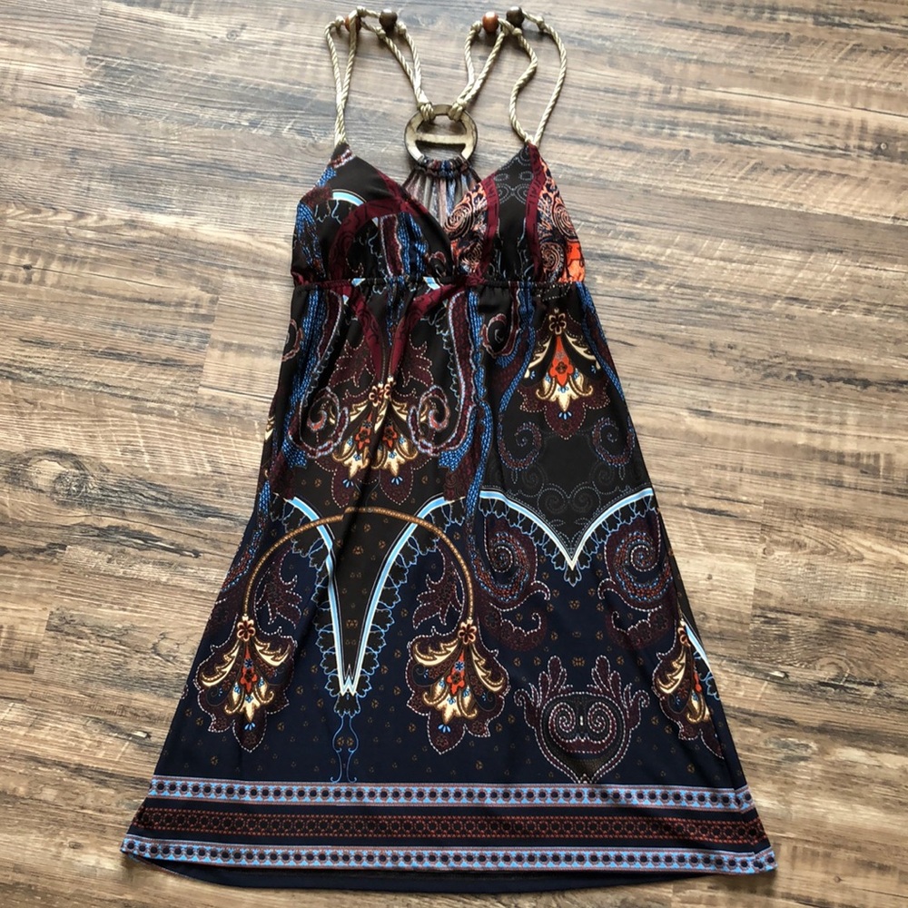 Vanity summer dress with rope look straps